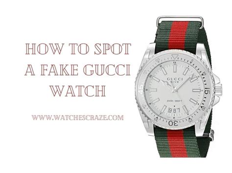 fake vintage gucci watch|how to spot a gucci watch.